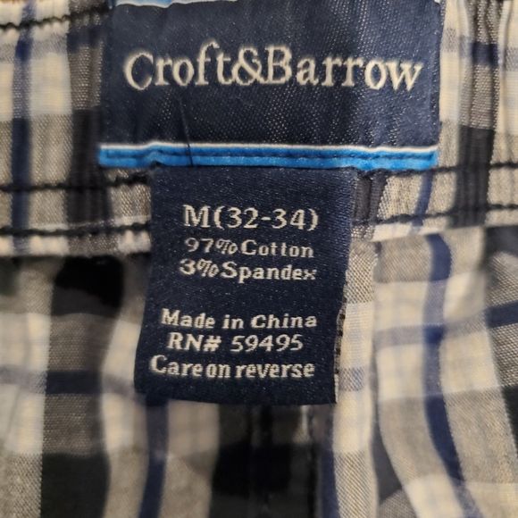 Croft & Barrow Black and White Plaid Women's Shorts - Picture 4 of 4